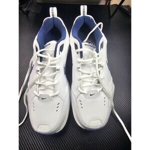 Nike Air Monarch IV 416355-102 Mens US 10 Workout White Leather Sneakers Shoe